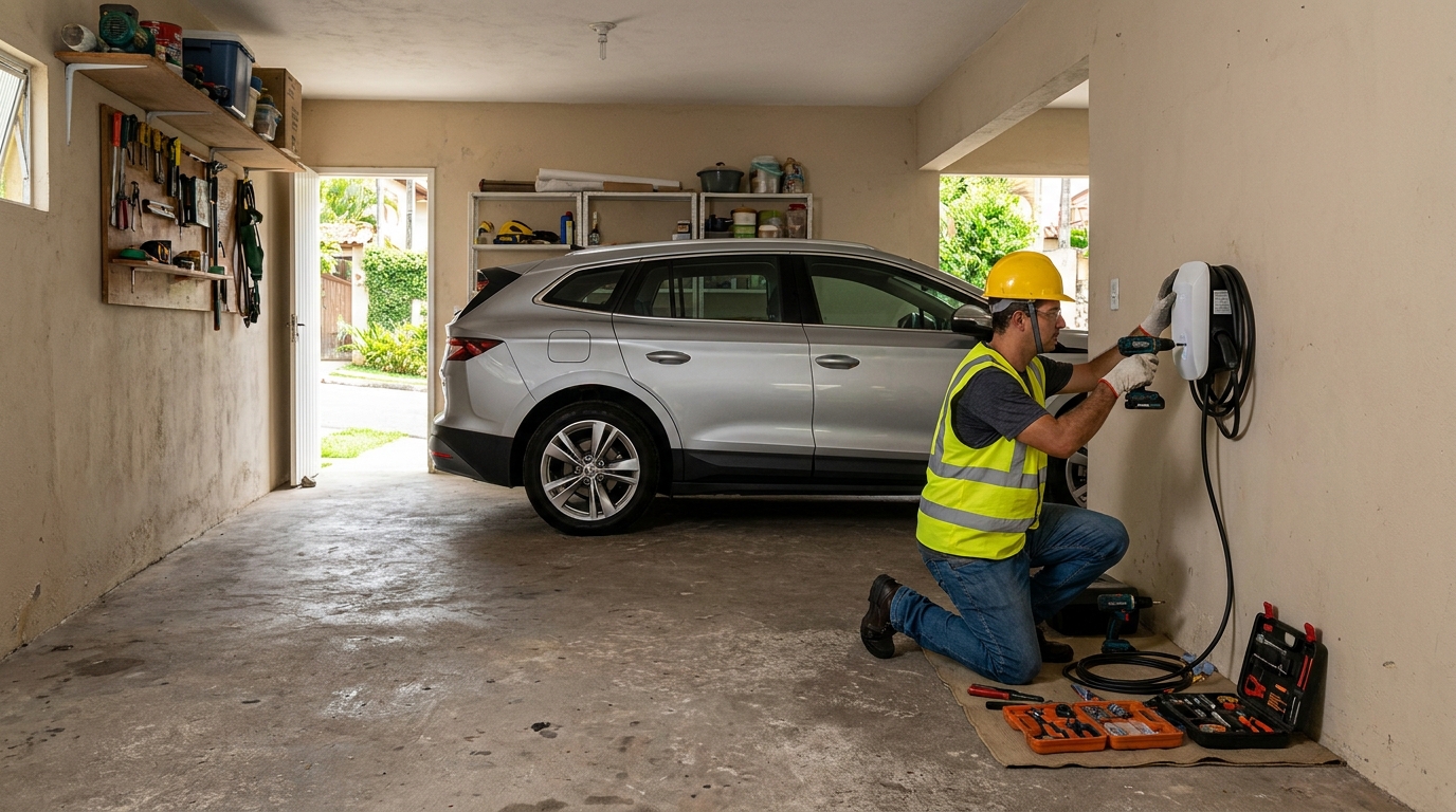 Instalação em garagem ou condomínio em Piracicaba‑SP